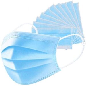 MASCARILLA QUIRURGICA 3 PLIEGUES CELESTE IC