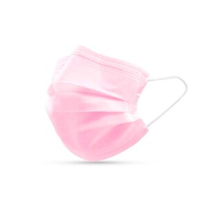 MASCARILLA QUIRURGICA 3 PLIEGUES ROSADA