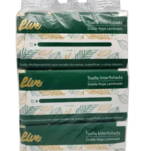 TOALLA INTERFOLIADA DOBLE HOJA PACK 3 UNDS LV